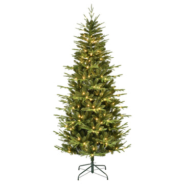 Alpine Spruce Artificial Christmas Tree with Slender Silhouette