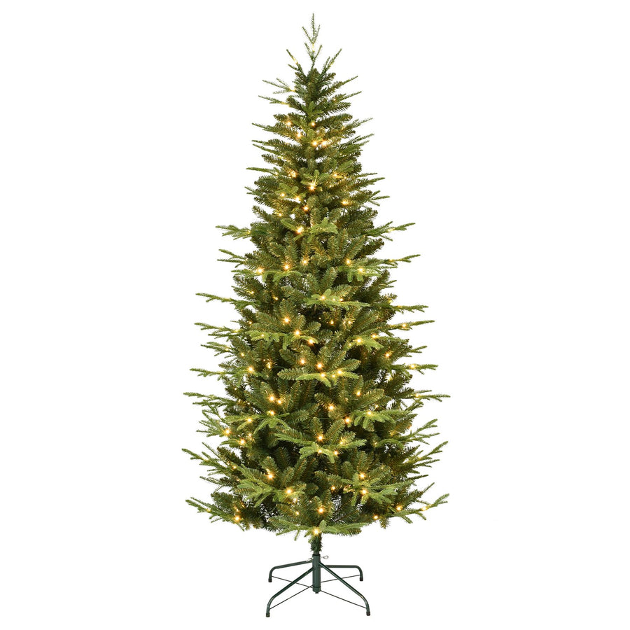 Alpine Spruce Artificial Christmas Tree with Slender Silhouette