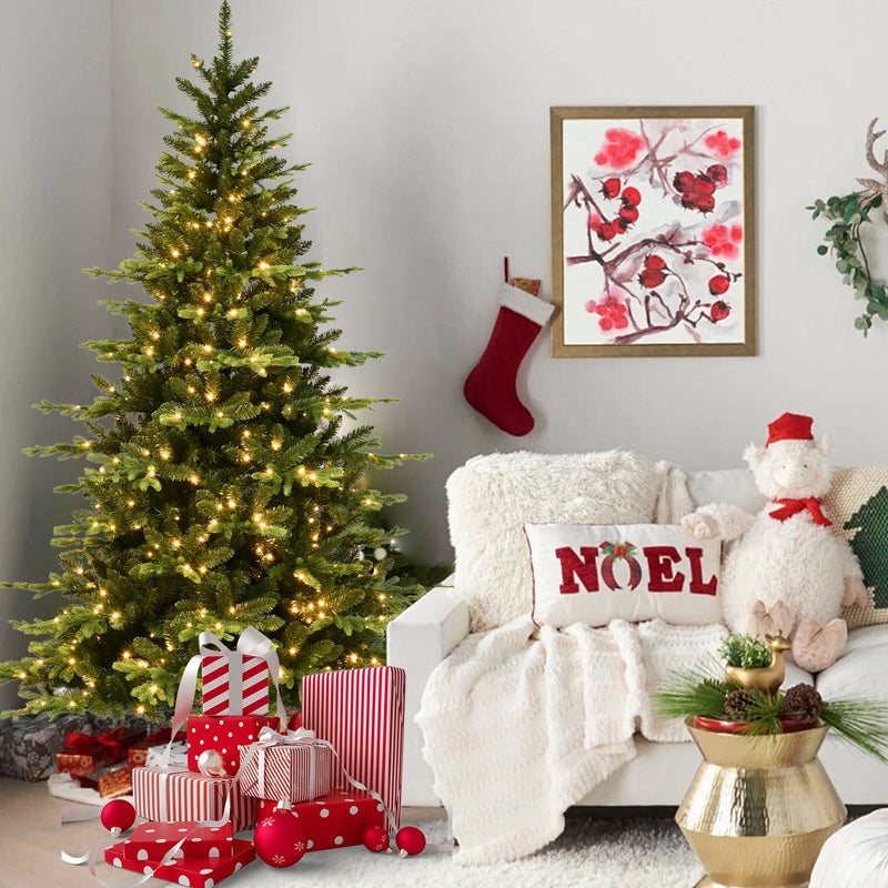 Norway Spruce Artificial Christmas Tree with Two-Tone Green Tips
