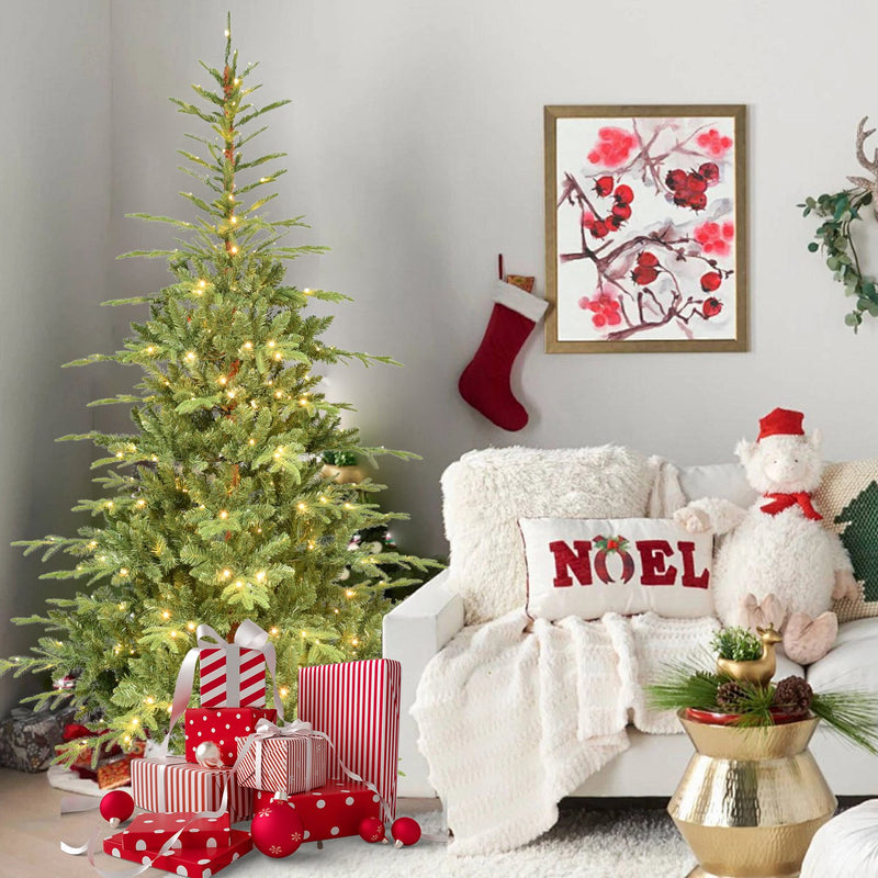 Woodland Fir Artificial Christmas Tree with Open Airy Branches