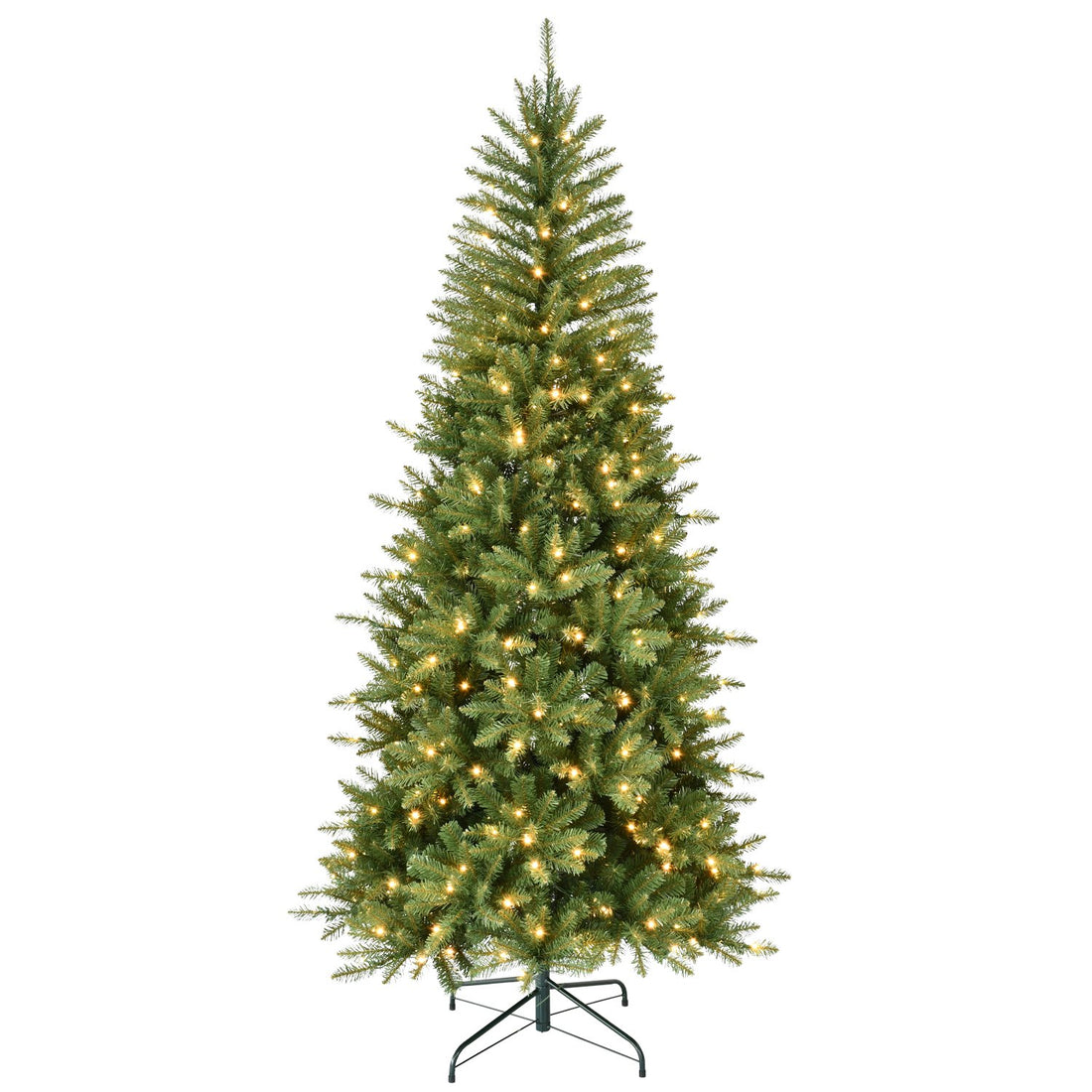 Narrow Fir Artificial Christmas Tree with Warm White LEDs