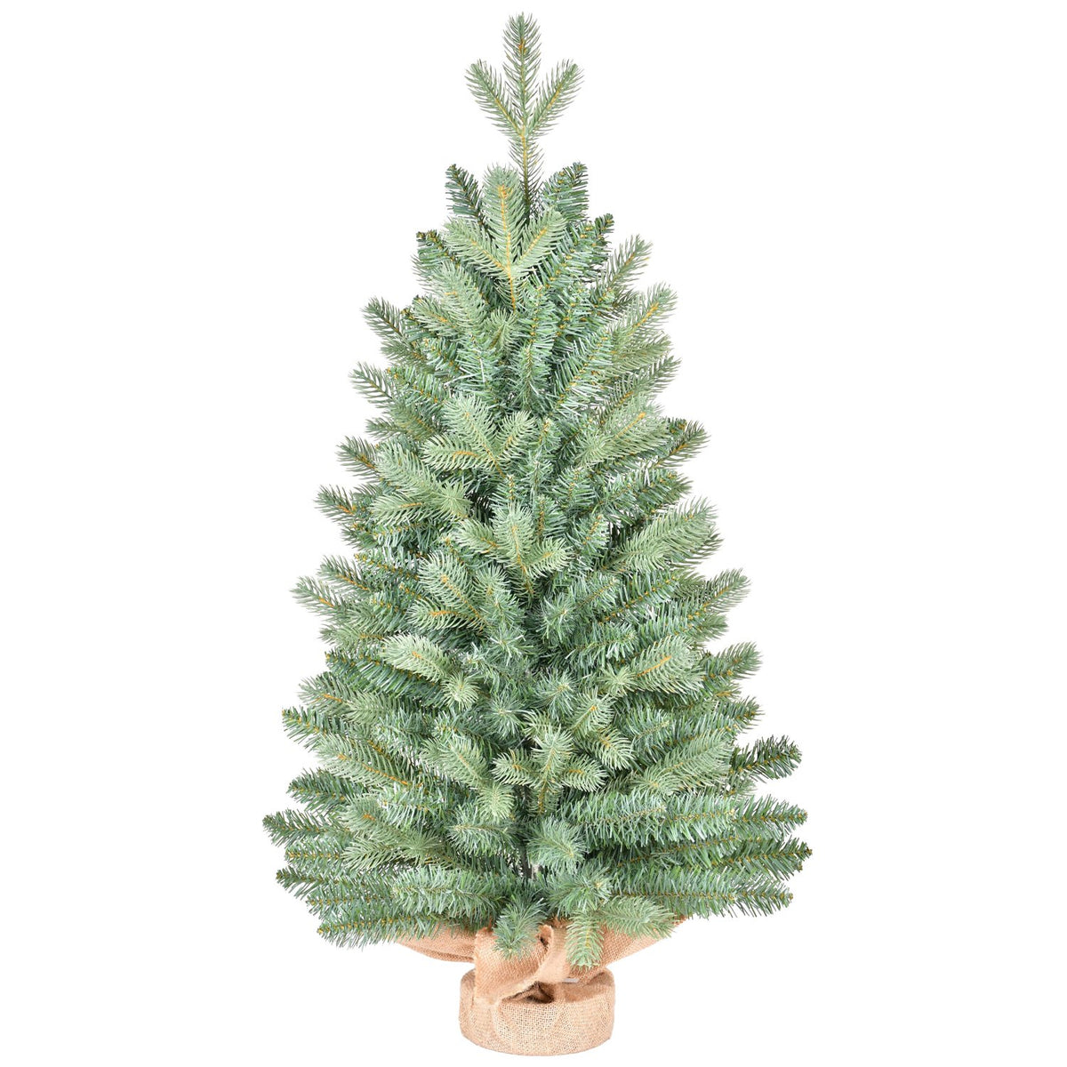 Tabletop Blue Fir Artificial Christmas Tree with Blue-Green Tips