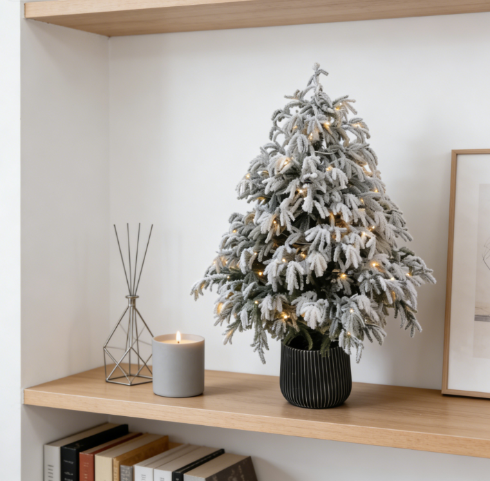 Nordic Pine Artificial Christmas Tree with Snow Flocking