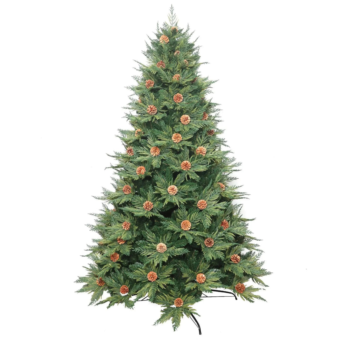 Norway Spruce Artificial Christmas Tree with Pine Cones