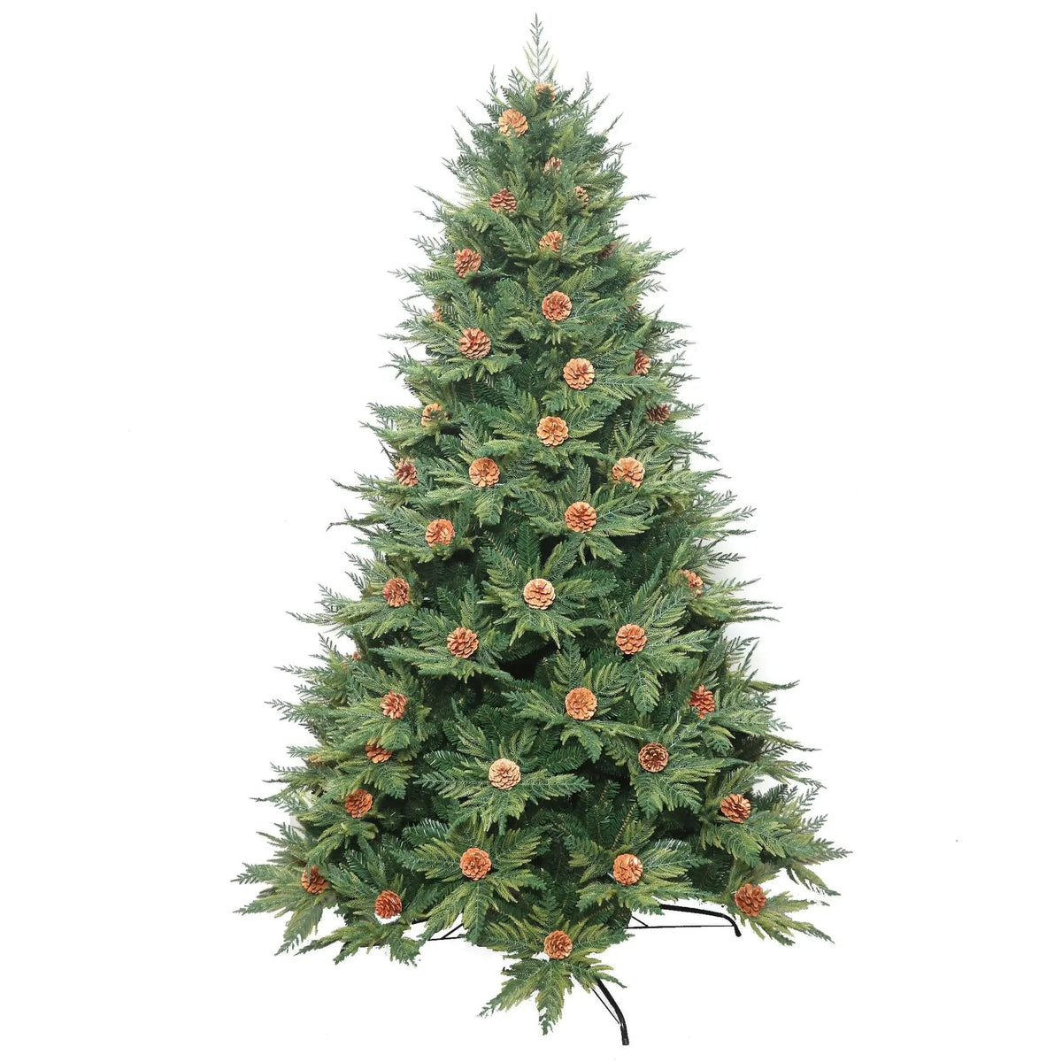Norway Spruce Artificial Christmas Tree with Pine Cones