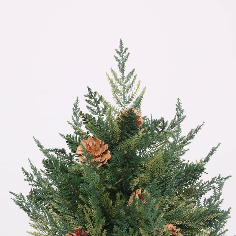 Norway Spruce Artificial Christmas Tree with Pine Cones