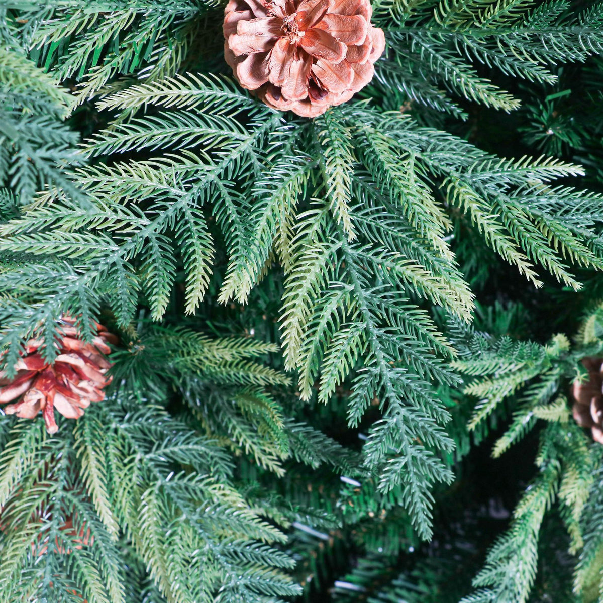 Norway Spruce Artificial Christmas Tree with Pine Cones