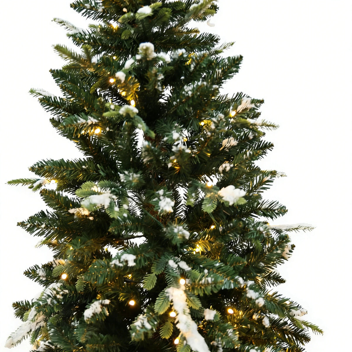 Norway Spruce Artificial Christmas Tree with Snow Flocked Branches
