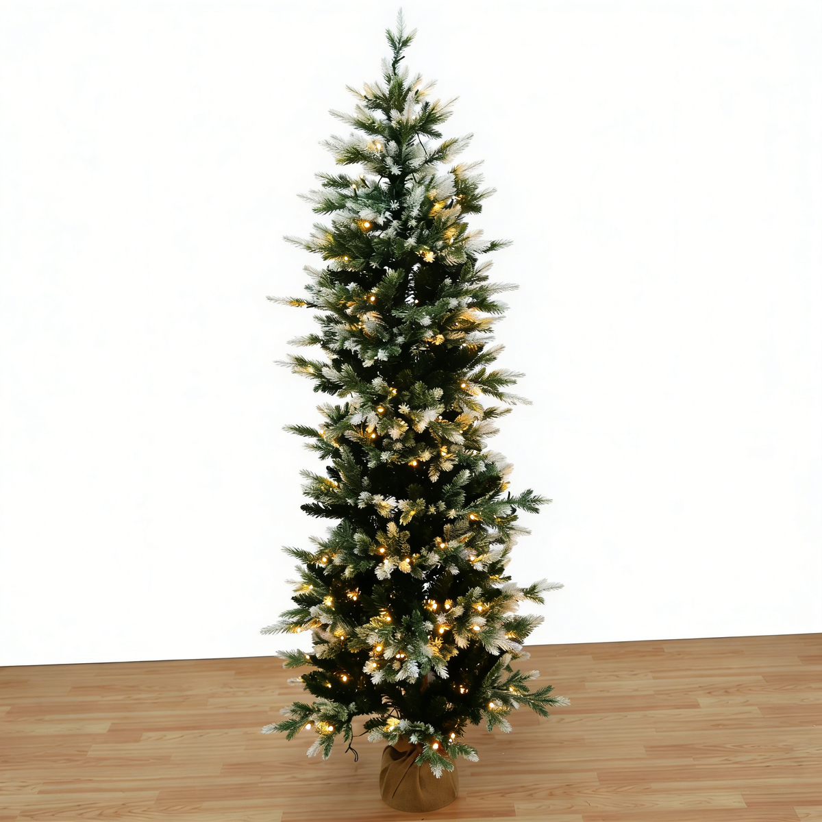 Norway Spruce Artificial Christmas Tree with Snow Flocked Branches