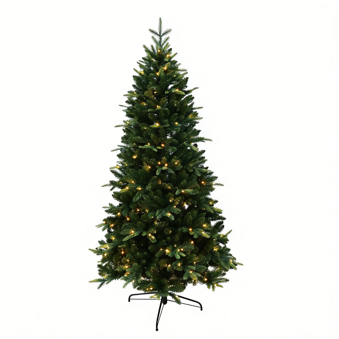Norway Spruce Artificial Christmas Tree with Warm LED Lights