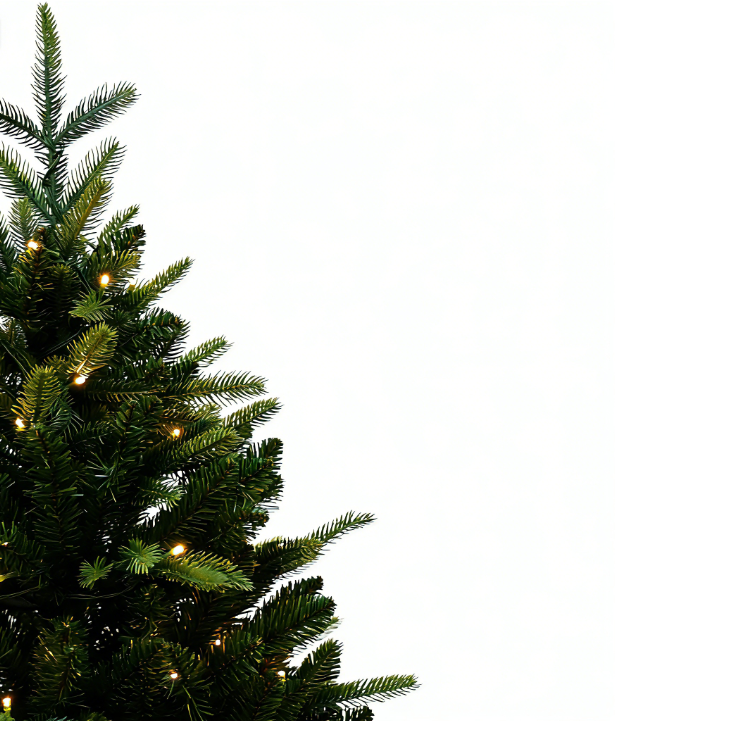 Norway Spruce Artificial Christmas Tree with Warm LED Lights