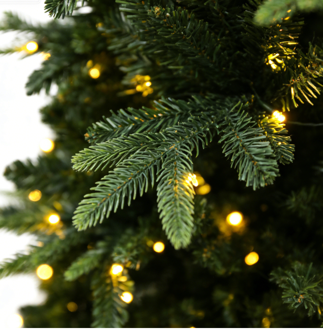 Norway Spruce Artificial Christmas Tree with Warm LED Lights