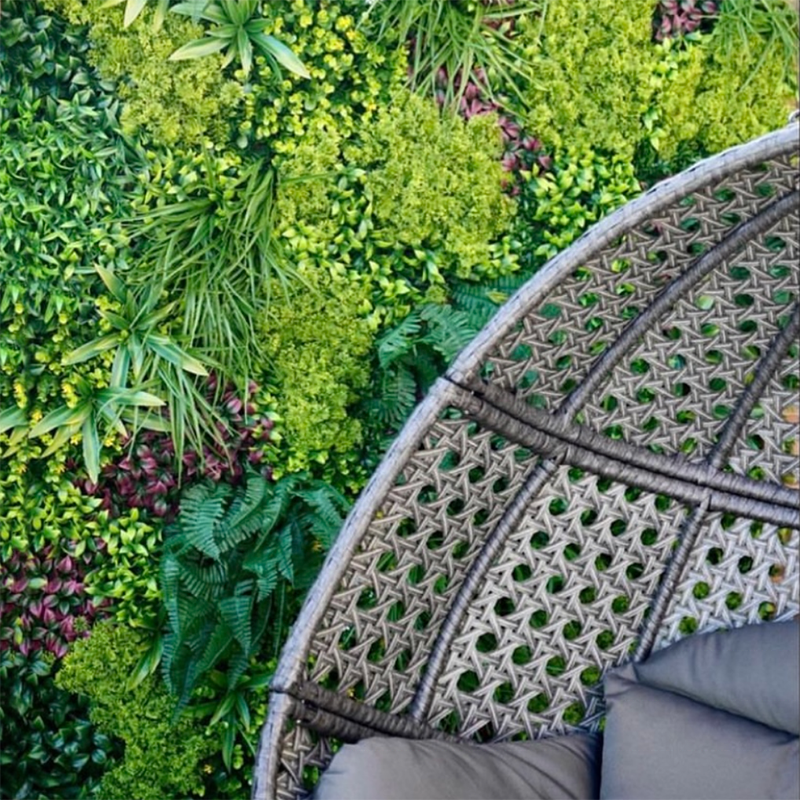 Panel Artificial Plant Wall 100x100cm Boxwood Wall Panel
