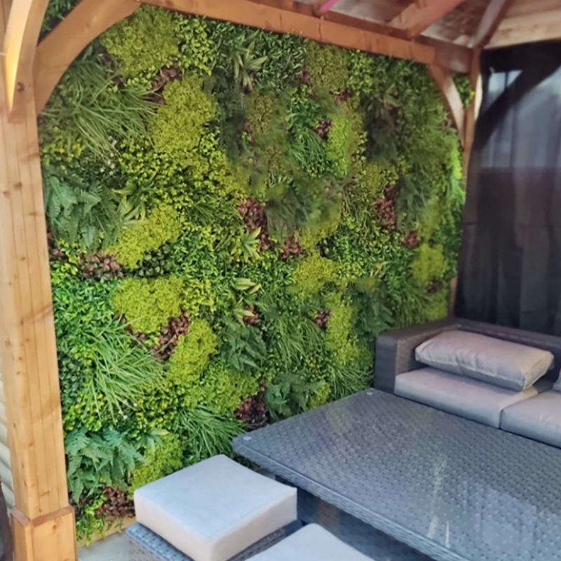 Panel Artificial Plant Wall 100x100cm Boxwood Wall Panel