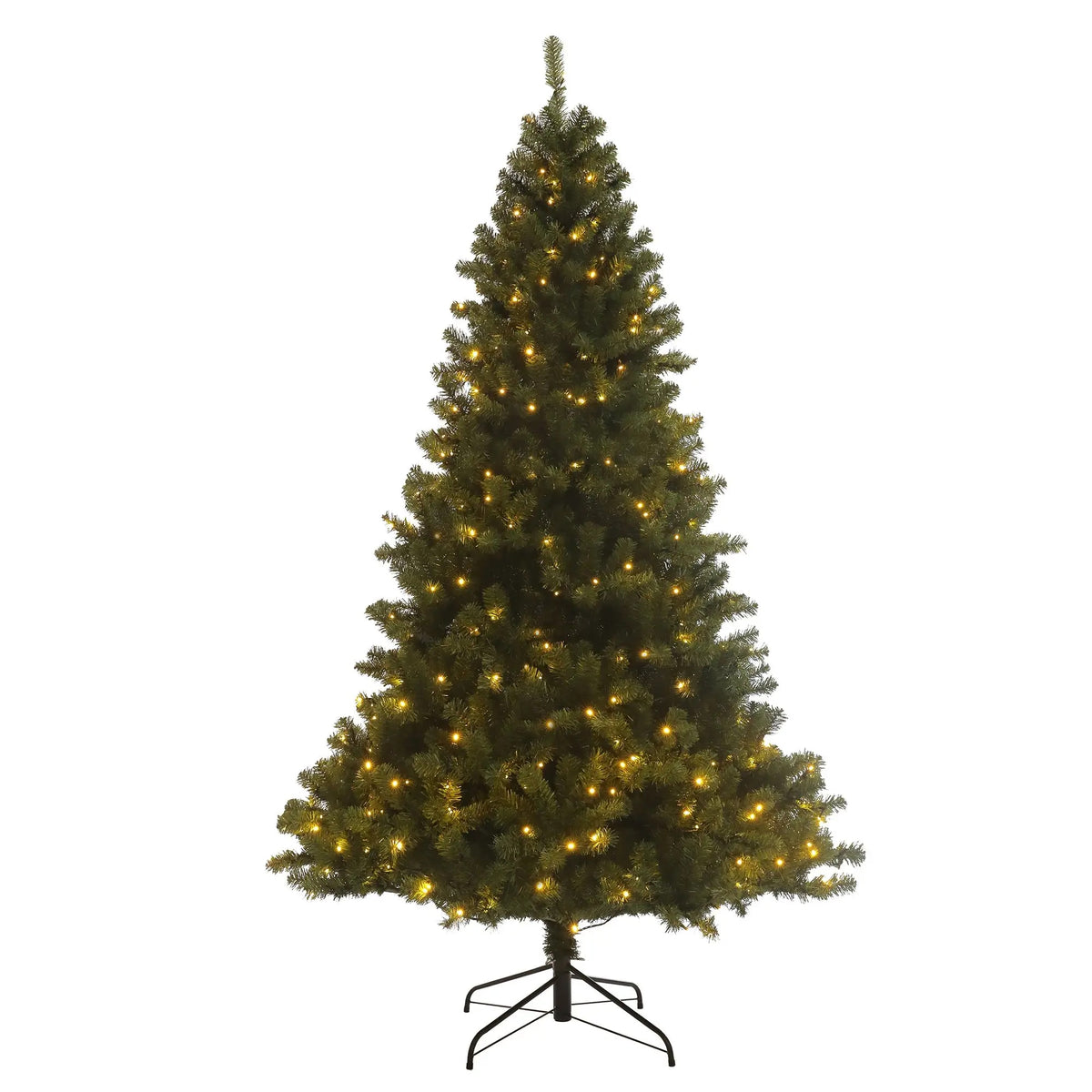 Pre Lit Artificial Christmas Tree with LED Lights Hinged