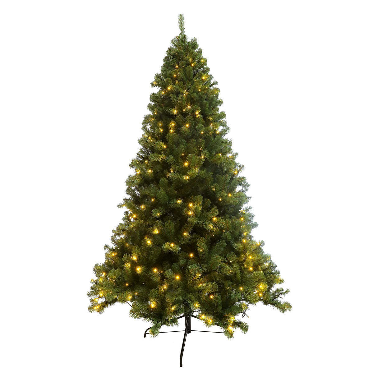 Pre Lit Artificial Christmas Tree with LED Lights Hinged
