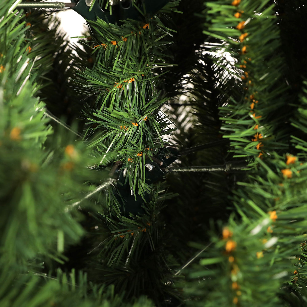 Pre Lit Artificial Christmas Tree with LED Lights Hinged