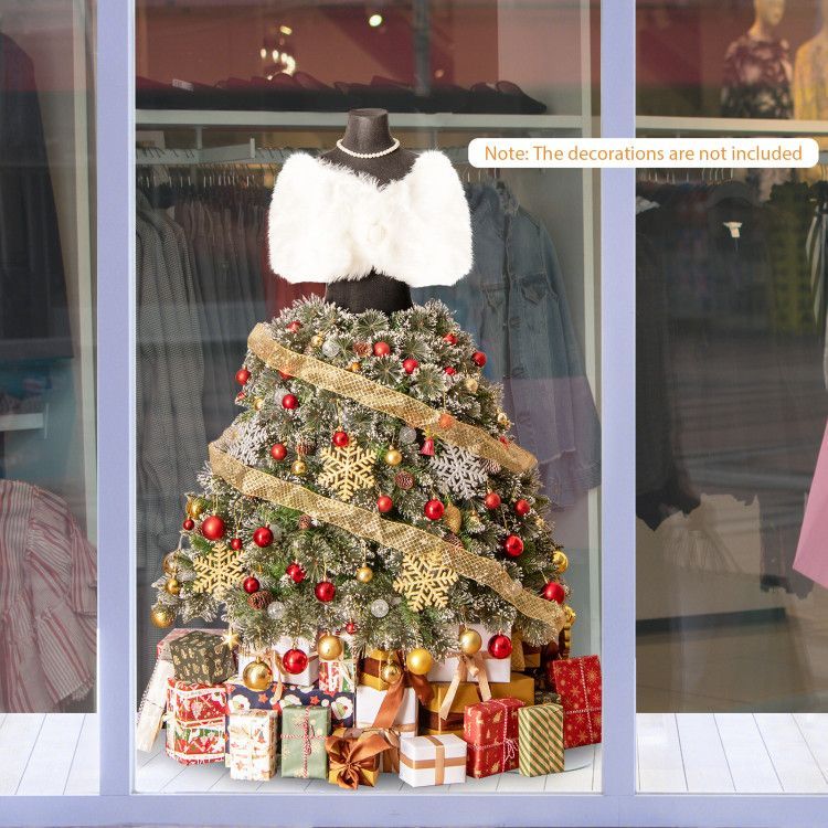 Pre Lit Mannequin Dress Form Artificial Christmas Tree