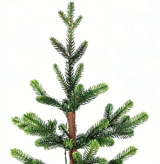 Pre-Lit Slim Artificial Christmas Tree with Warm White LED Lights