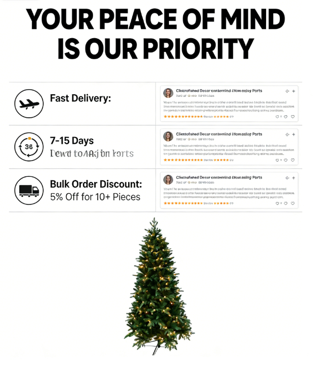 Pre-Lit Slim Artificial Christmas Tree with Warm White LED Lights