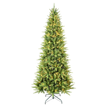 Pre Lit Slim Christmas Tree Artificial Pencil Xmas Tree