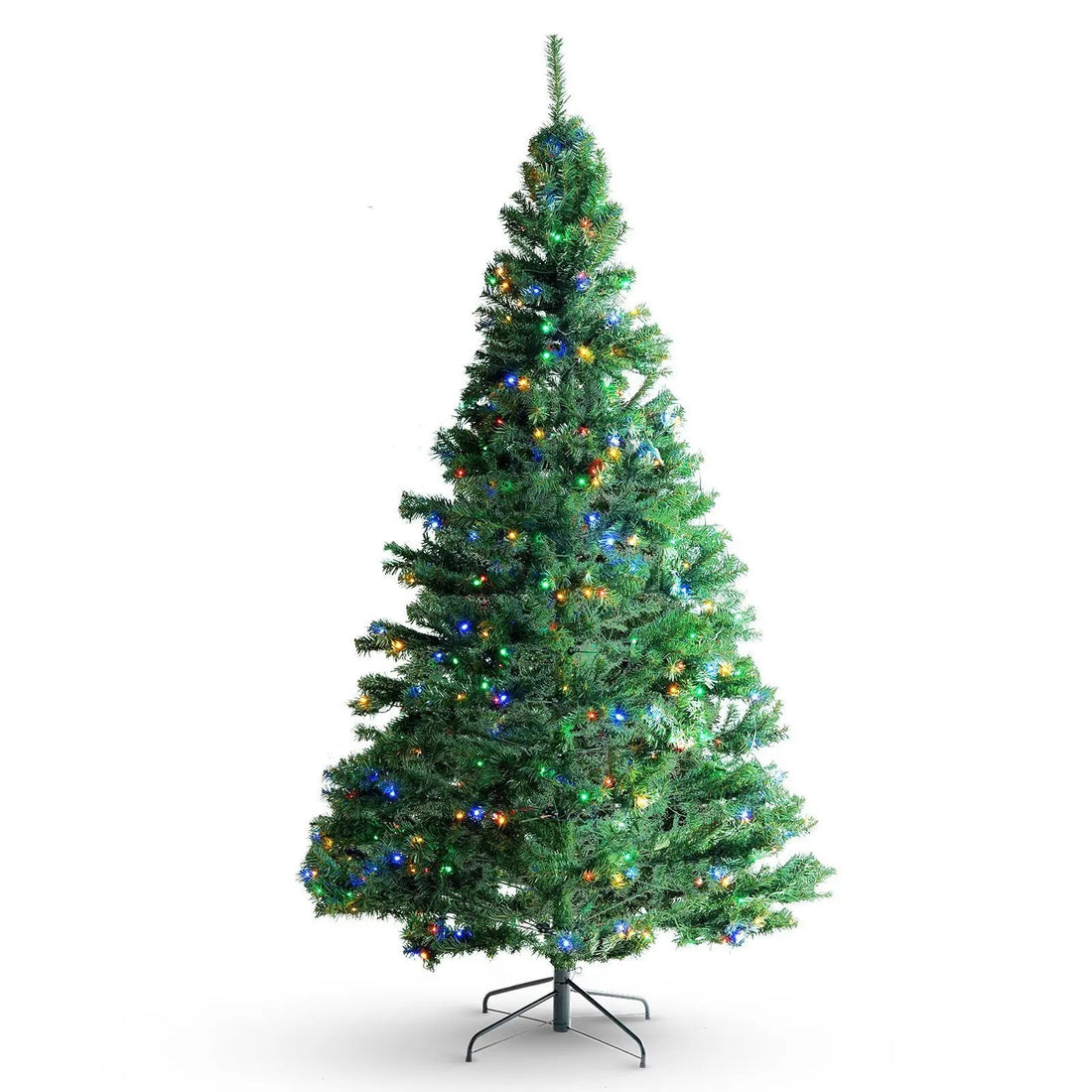 Prelit Artificial Christmas Tree with Color LED Lights