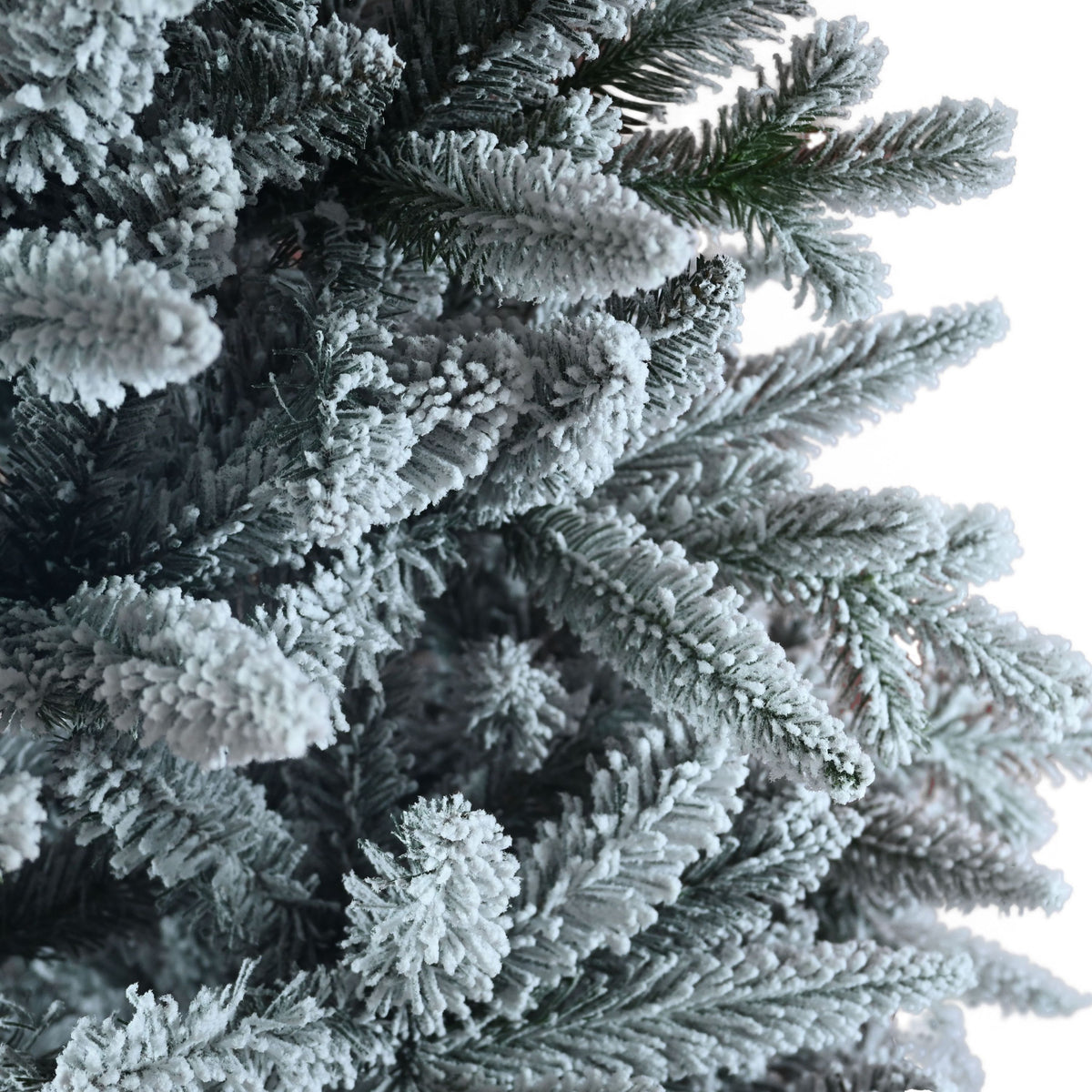 Prince Flock Artificial Christmas Tree with Heavy Snow Covered Green Branches