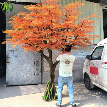 Realistic Artificial Nandina Tree Fiberglass Trunk Faux Tree