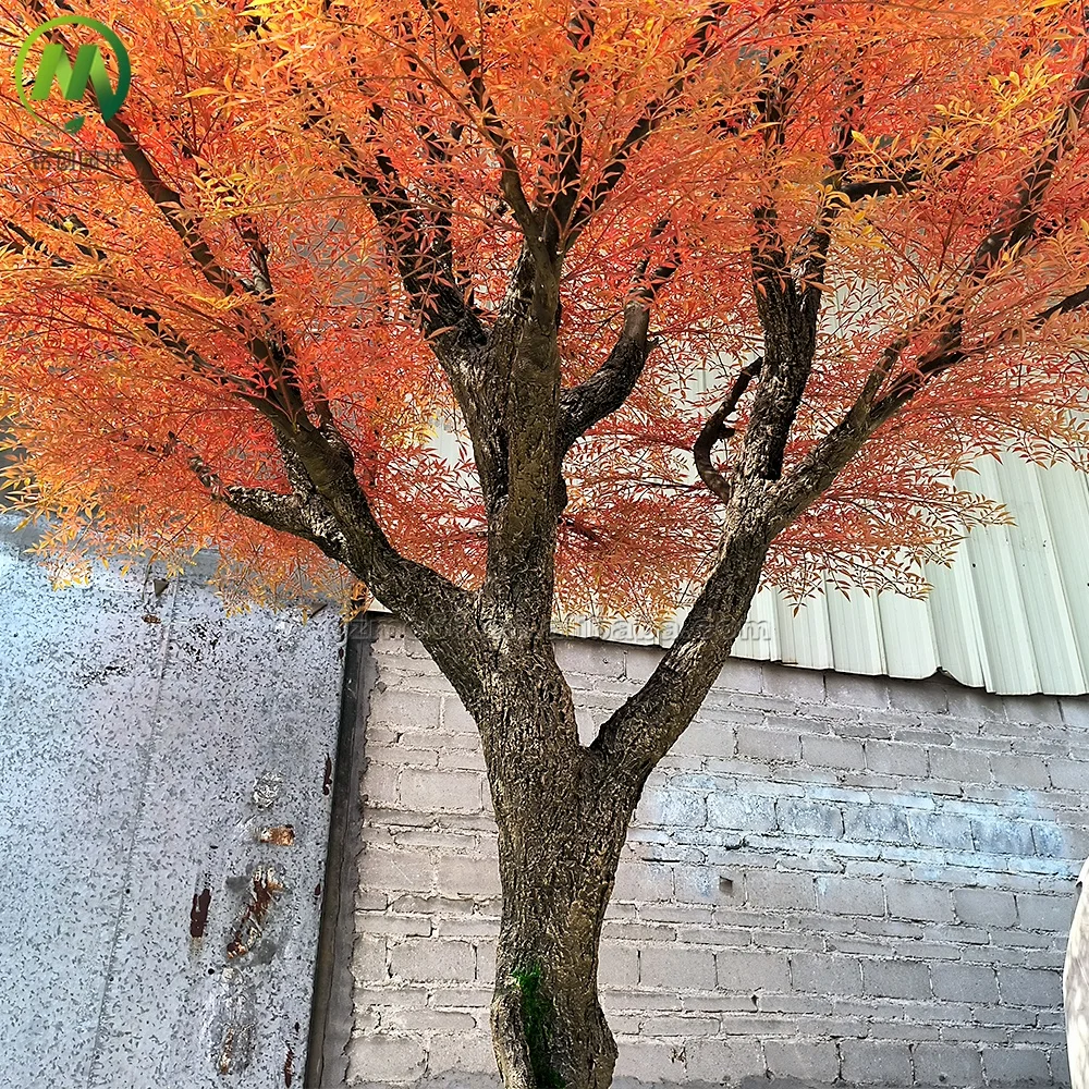 Realistic Artificial Nandina Tree Fiberglass Trunk Faux Tree