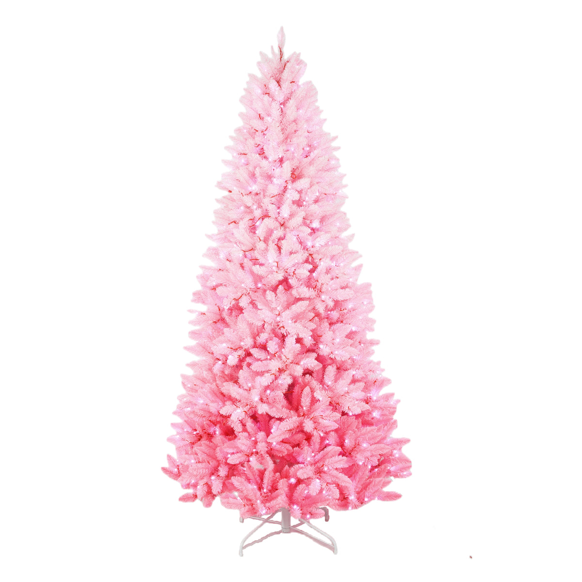 Royal Fir Pink Artificial Christmas Tree with Full Dense Branches