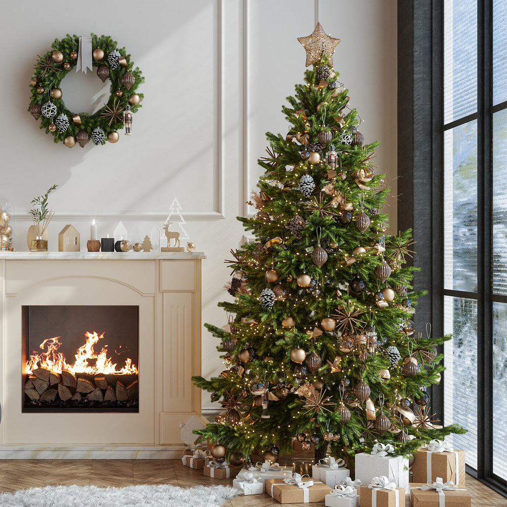 Royal Fir Pre-Lit Artificial Christmas Tree with Traditional Decorations