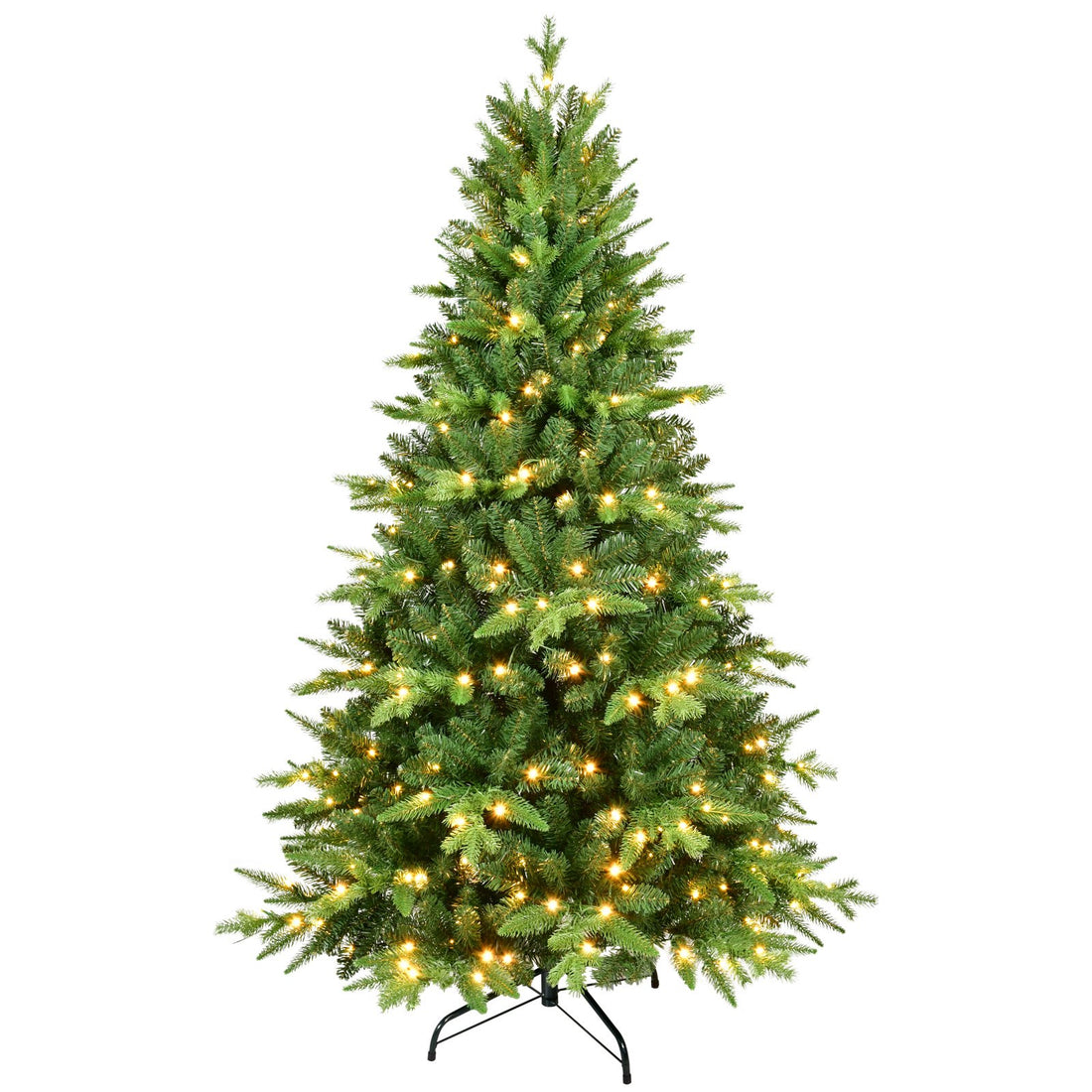 Evergreen Fir Artificial Christmas Tree with Warm White Lights