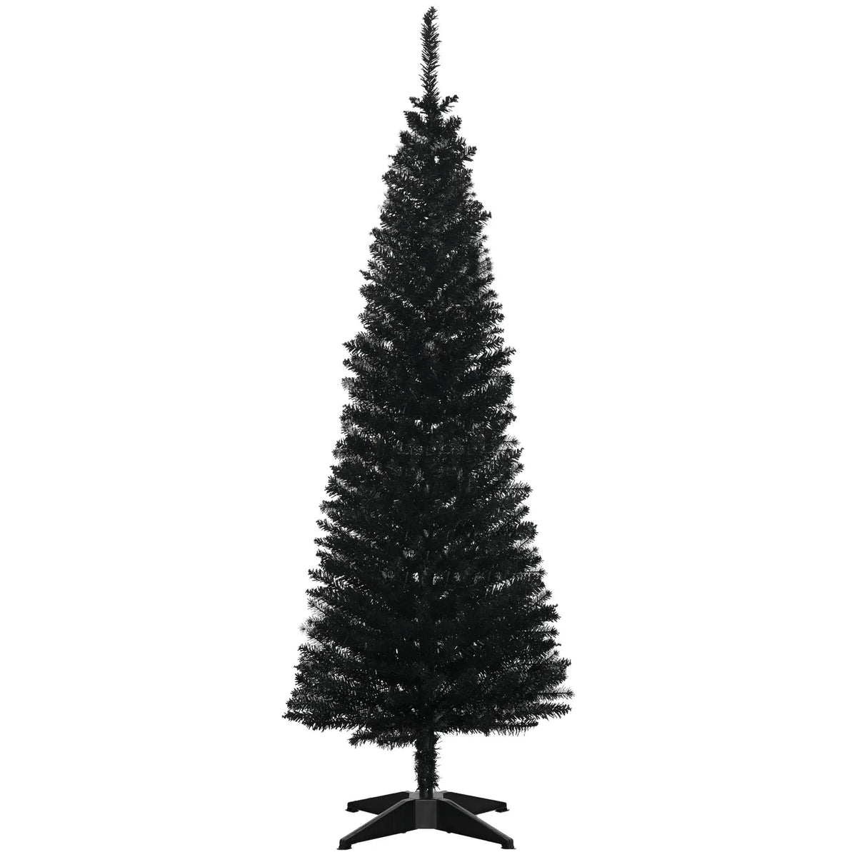 Slim Christmas Tree Black Artificial Pencil Tree