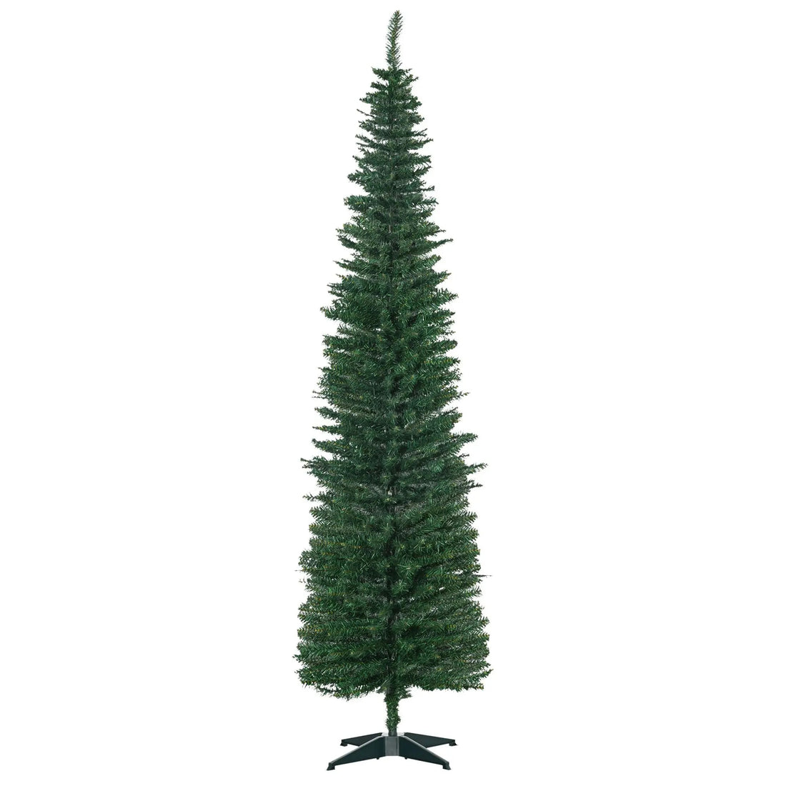 Slim Christmas Tree Pencil Tree with Plastic Stand
