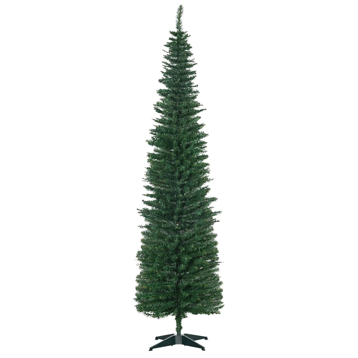 Slim Christmas Tree Pencil Tree with Plastic Stand