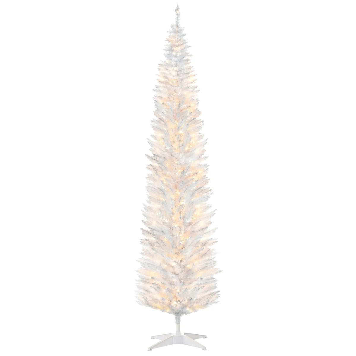 Slim Pre Lit Christmas Tree with Realistic Branches