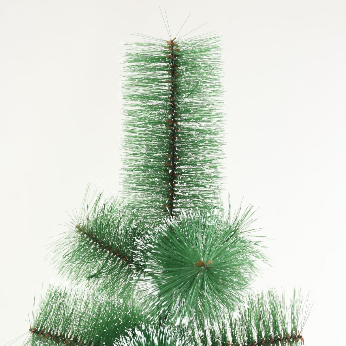 Snow Flocked Artificial Christmas Tree Realistic White Frosted Pine 2 Pcs