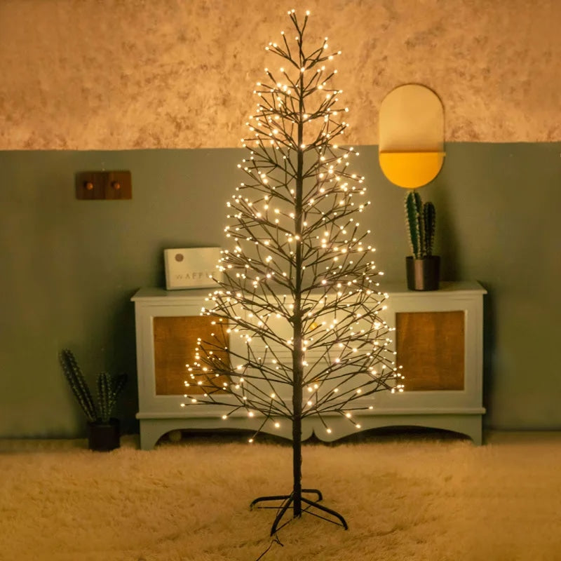 Sparse Branch LED Artificial Christmas Tree with Warm White Lights