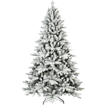 Nordmann Fir Artificial Christmas Tree with Snow Flocked Branches