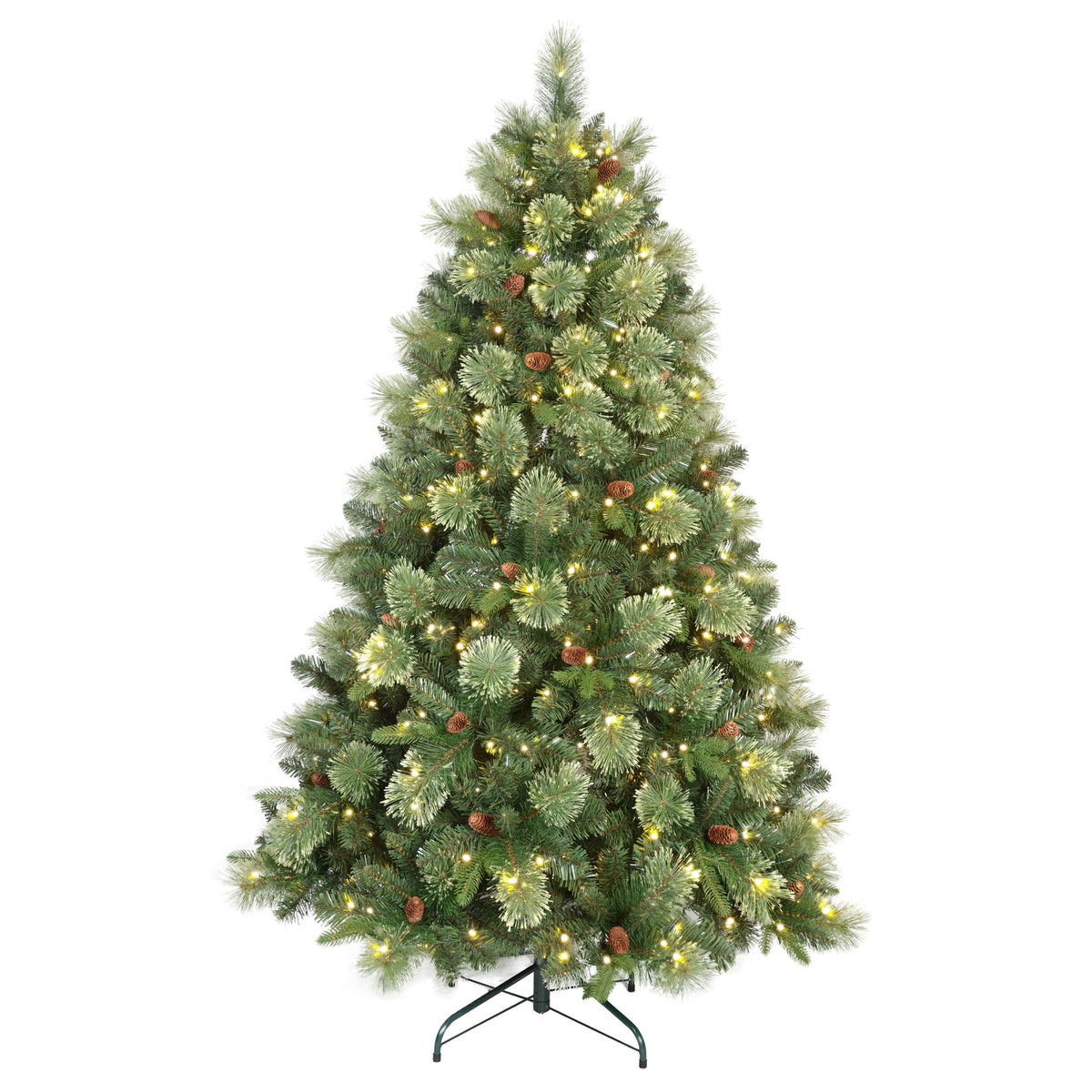 Blossom Tip Pine Artificial Christmas Tree with Pine Cones