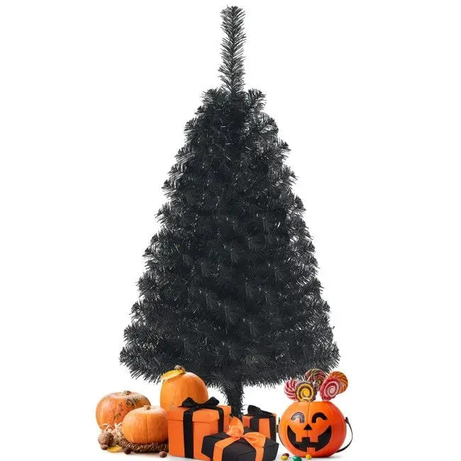 Unlit Artificial Mini Christmas Tree with Plastic Stand