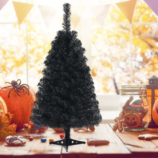 Unlit Artificial Mini Christmas Tree with Plastic Stand