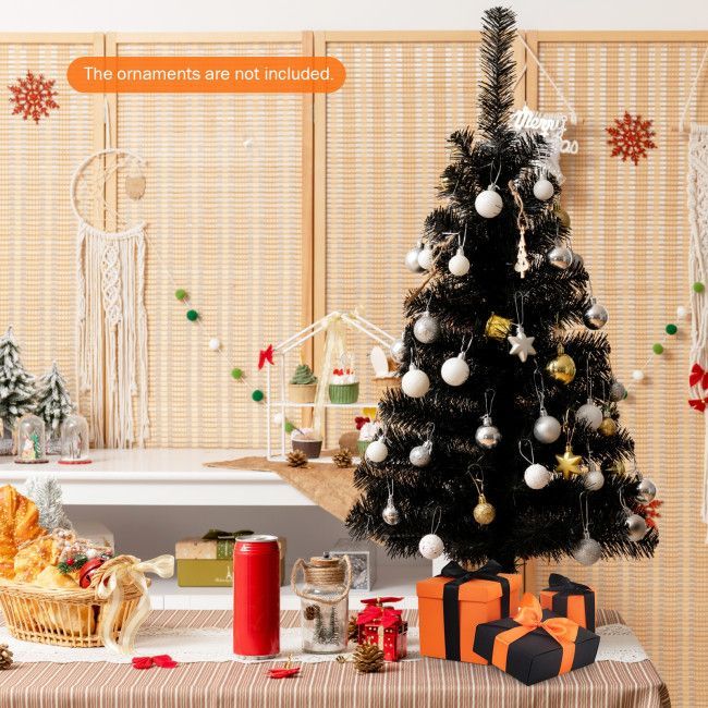 Unlit Artificial Mini Christmas Tree with Plastic Stand