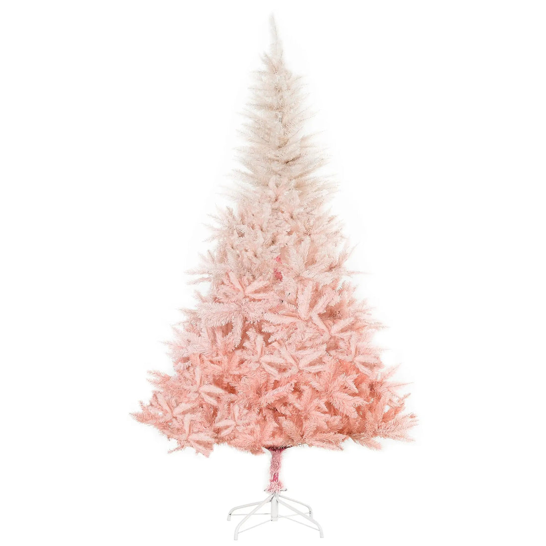 Unlit Spruce Artificial Christmas Tree with Pink Tips