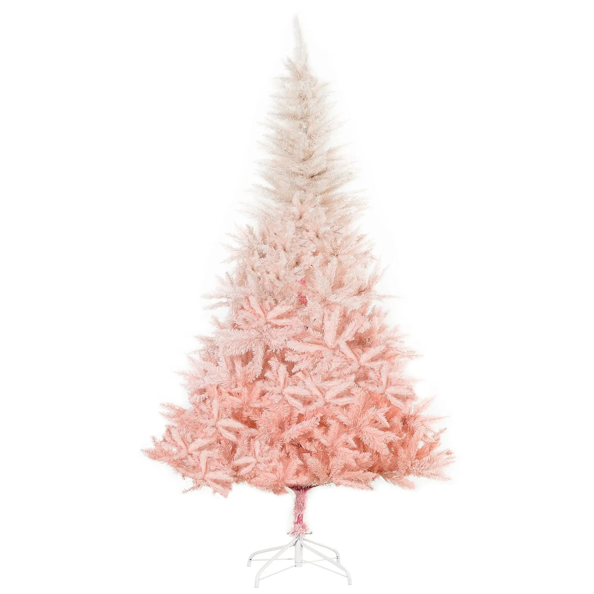 Unlit Spruce Artificial Christmas Tree with Pink Tips