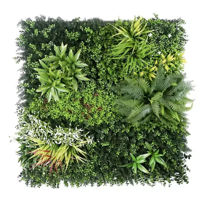 Vertical Artificial Grass Wall Panel 100x100cm Modern