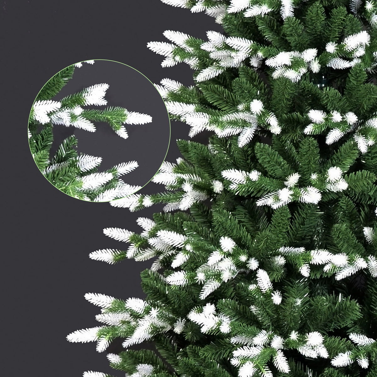 Silver Tip Fir Artificial Christmas Tree with Frosted Branch Tips