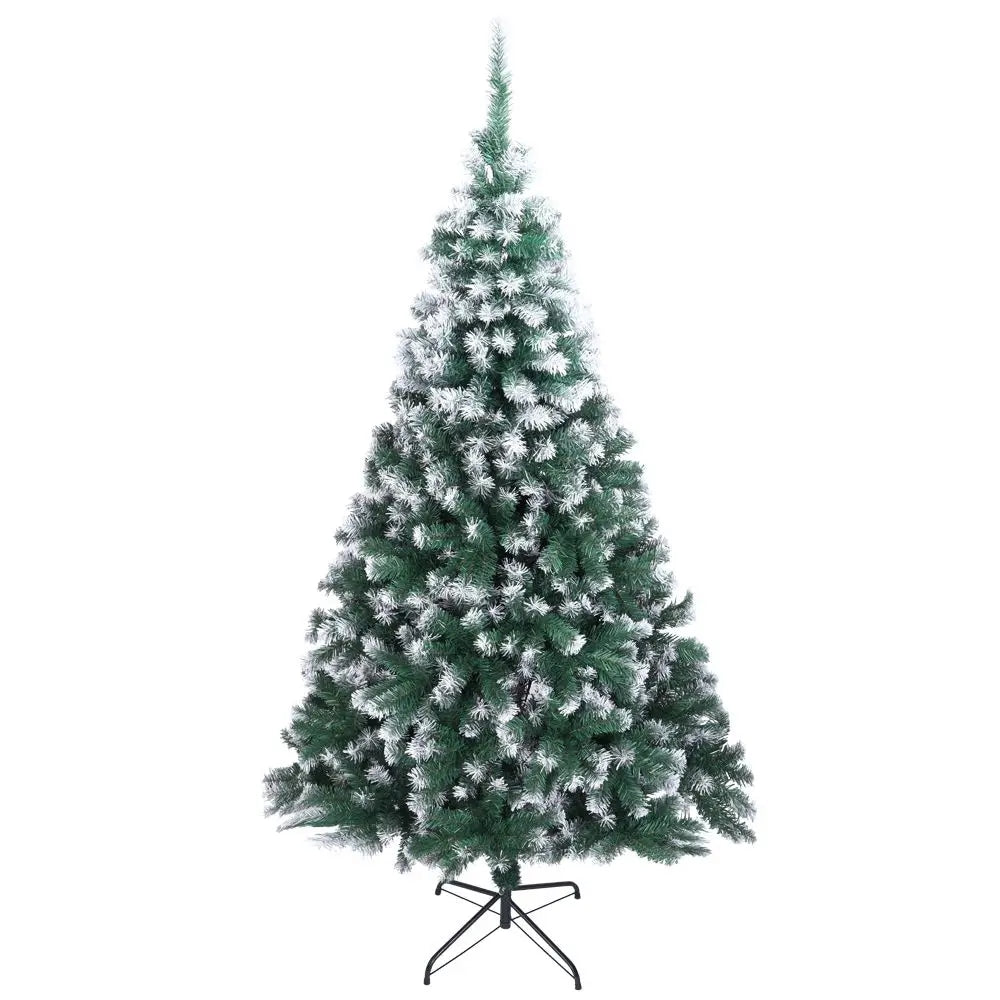 White Christmas Tree with Multicolor Lights