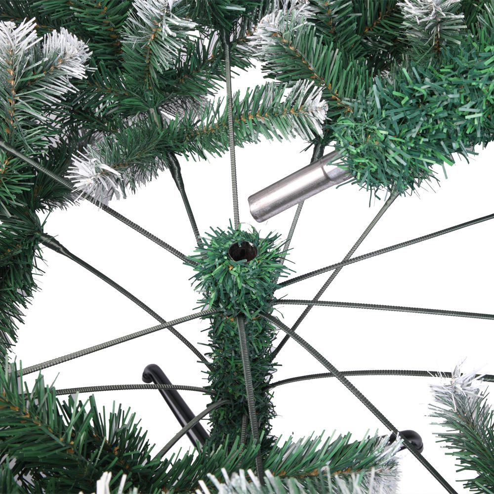 White Christmas Tree with Multicolor Lights
