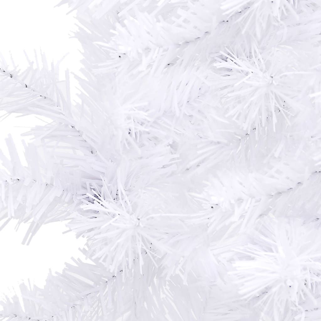 White Corner Artificial Christmas Tree with LED Lights